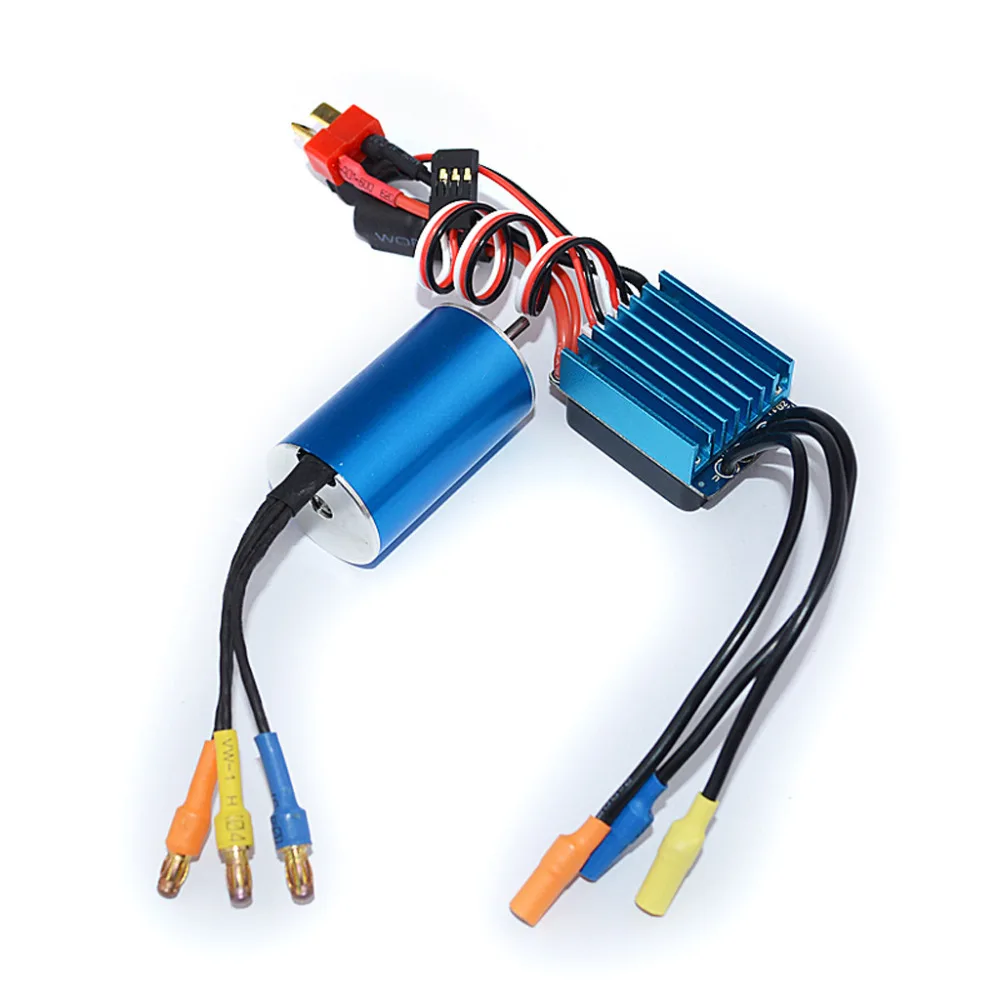 Бессенсорный бесщеточный двигатель RC 2440 6800KV / 4600KV 4000KV с 35A бесщеточным ESC для 1/14 1/16