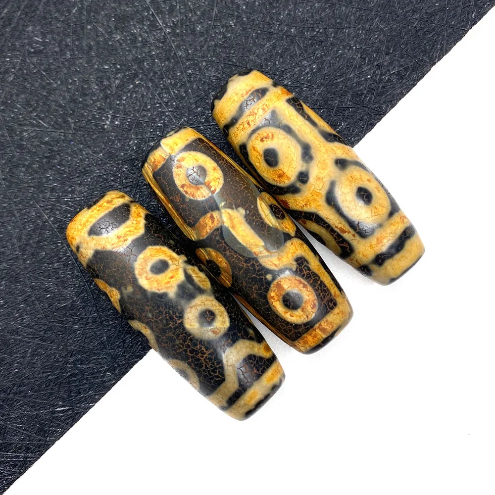 

Mysterious Dzi Beads Ancient Gems Agate Power Stone 3 Eyes 6 Eyes Dzi Beads Religious Belief DIY Bracelet Necklace Accessories