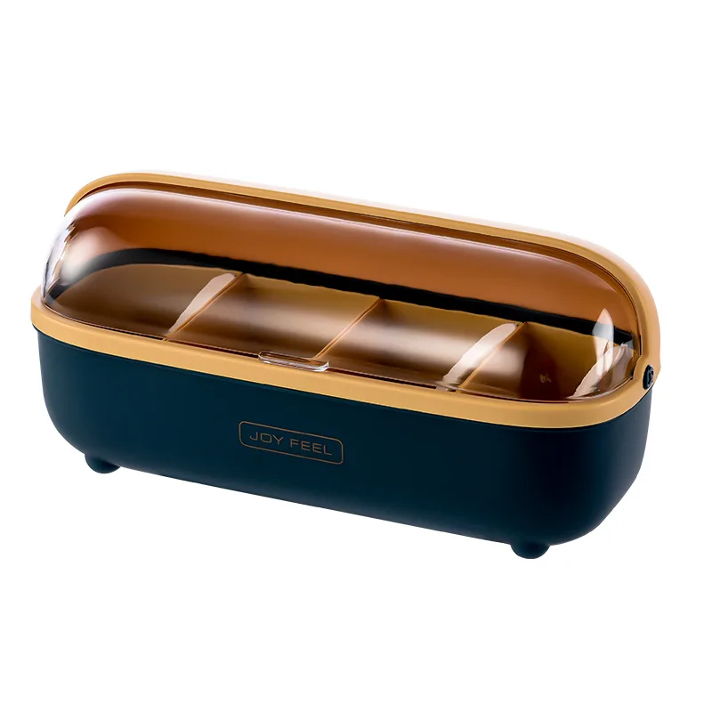 

Spoon Seasoning Storage Box Condiment Organizer Case Sugar Bowl Jar for Spices Salt Bottle Home Kitchen Desk Cooking Accessories