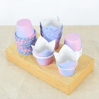 10pcs cupcake liner muffin cup gradient paper cup cake tray case home kitchen baking mat and liners oilpaper diy pastry tools
