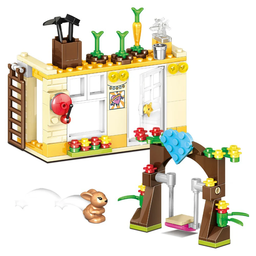 4 в 1 строительные блоки для девочек друзья Дружба дом укладка кирпичи игрушки