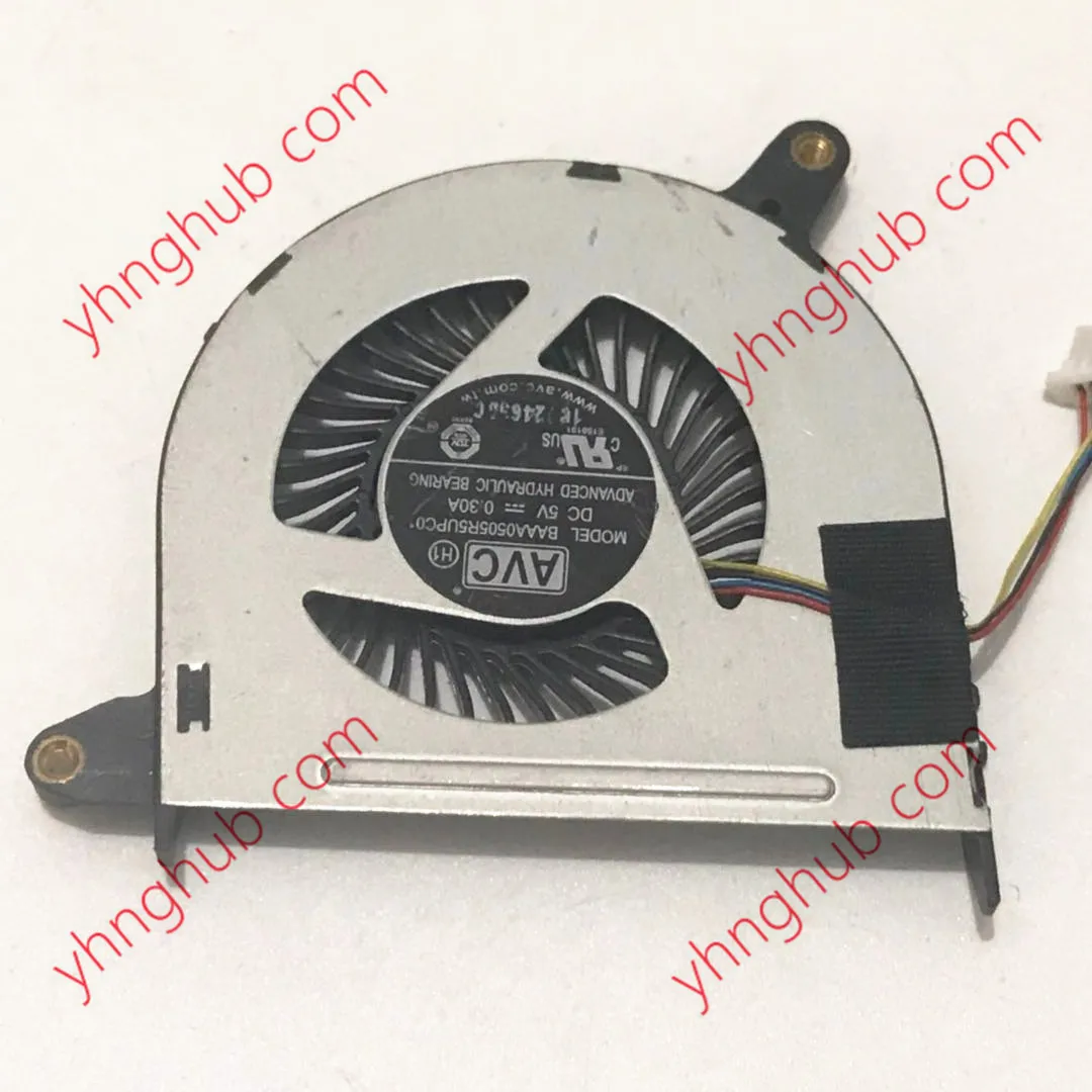 

AVC BAAA0505R5UPC01 DC 5V 0.30A 4-Wire Server Laptop Cooling Fan