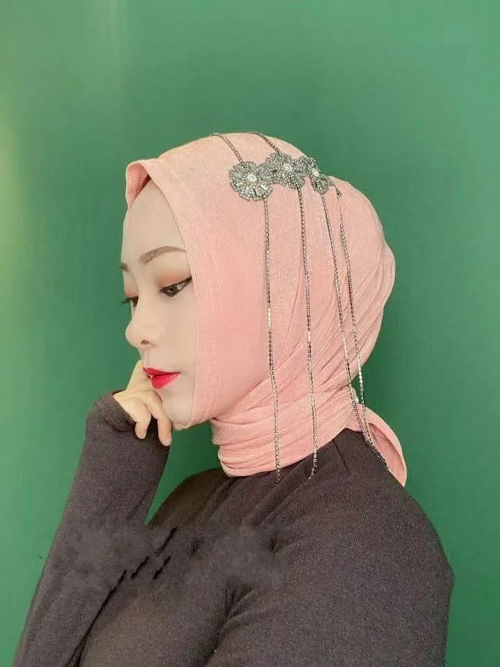 Мусульманские шарфы для женщин/девушек мгновенный хиджаб головной платок