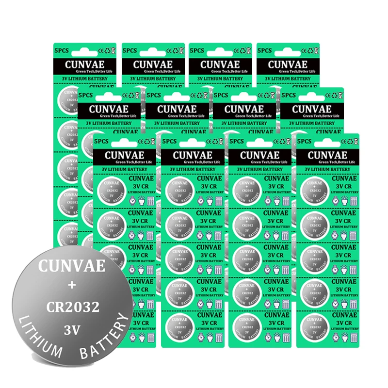 

Кнопочная батарея cr2032 DL2032 ECR2032 5004LC KCR2032 BR2032 3 в, литиевые батареи для часов, игрушек, ячеек, 12 карт/60 шт.