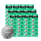 Кнопочная батарея cr2032 DL2032 ECR2032 5004LC KCR2032 BR2032 3 в, литиевые батареи для часов, игрушек, ячеек, 12 карт60 шт.