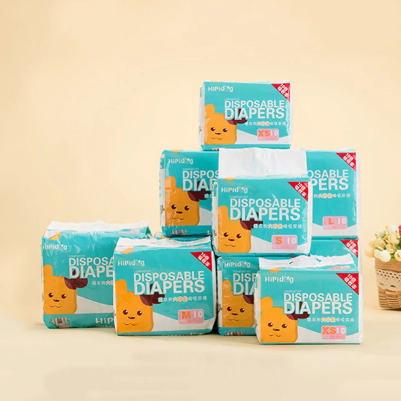 10PCS Pet Diapers Female Dog Diaper Disposable Leakproof Nappies Puppy Super Absorption Physiological Pants | Дом и сад