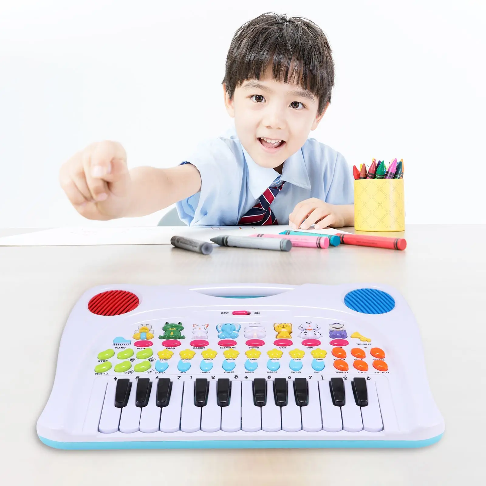 

Portable Infant Playing Educational Electronic Piano Baby Plastic Cute Toys Children Keyboard Boys Girls Fingers Kids Music Gift