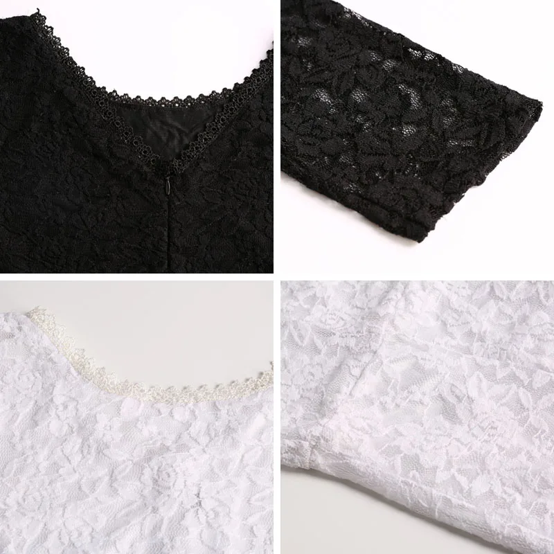 Women Vintage Lace Party Dress Plus Size large 7XL long Sleeve boho Floor Length Summer Maxi Long robe chemise | Женская одежда