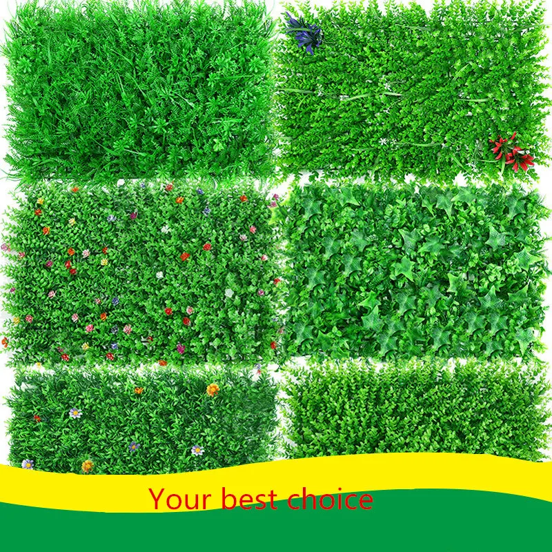 Новый 40x60cm искусственные зеленые горшечные растения лужайки напольный ковер для