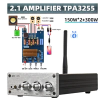 hifidiy finished product machine 2 1 subwoofer speaker amplifier tpa3255 audio 150w2300w sub amp independent bluetooth 5 0