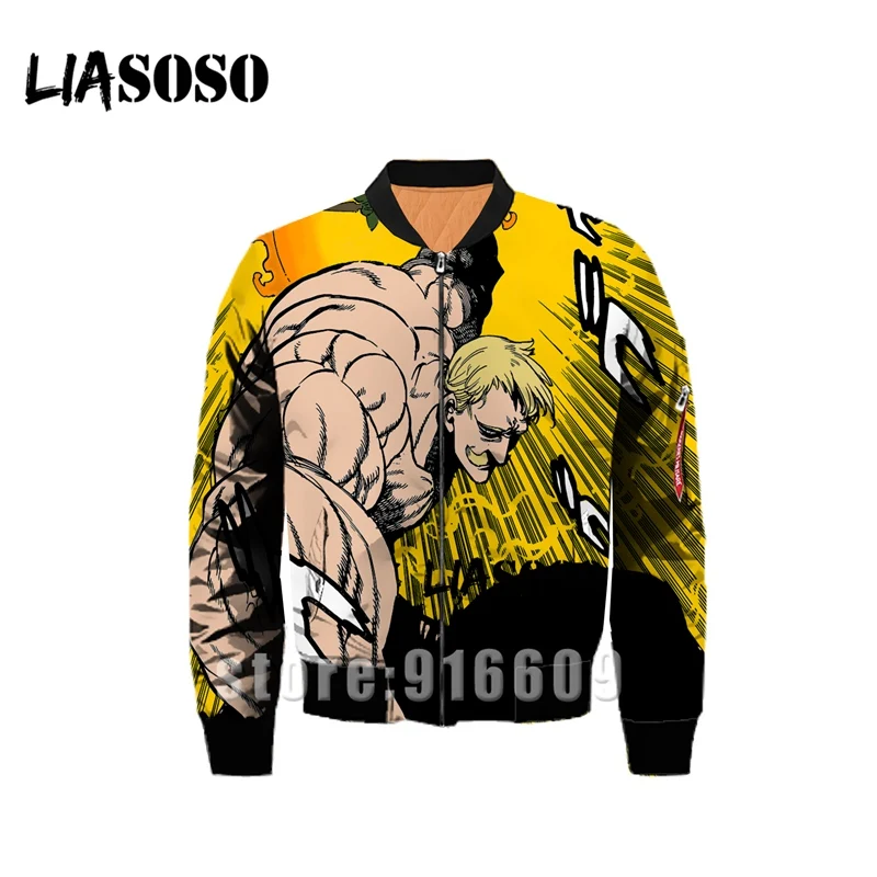 9 Зимняя куртка с 3D принтом Nanatsu No Taizai The Seven Deadly Sins, ветровка, пальто, толстовки, аниме, Толстовка Harajuku - Цвет: 9