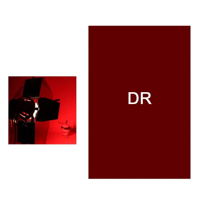

W3JD Filter Paper Photo Gels Color Stage Lighting Redhead Red Head Light Strobe Flashlight Wooden