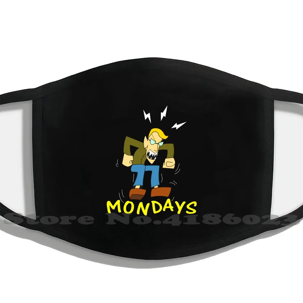 

Моющиеся, дышащие, многоразовые, с надписью «I Hate Mondays»