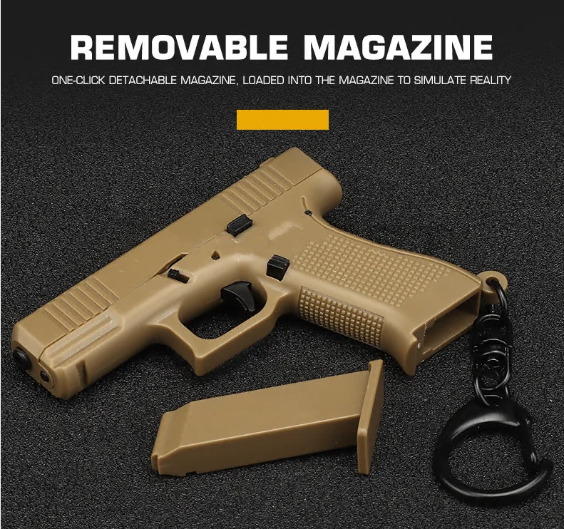 

1:4 Detachable G45 1911 M92 Model Tactical Pistol Shape Keychain Weapon Keyring Portable Backpack Decorations Ornaments For Gift