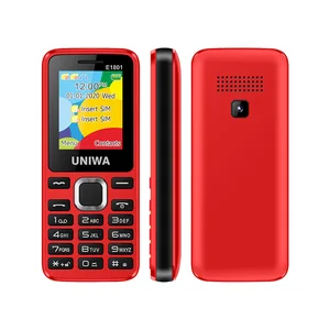 for elder 2g gsm bar feature mobile phone dual sim cellphone wireless fm radio support tf expansion vibrator uniwa e1801 free global shipping