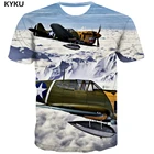 Мужская футболка с 3D-принтом KYKU, летняя футболка большого размера с изображением облака, футболка