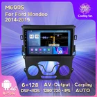 HD 1280X720 DSP RDS 4glte Android 10 для Ford Mondeo 2014-2019, автомобильный DVD, мультимедийный радиоплеер, 6G RAM, DVR, OBD, TPMS, без dvd, 2din