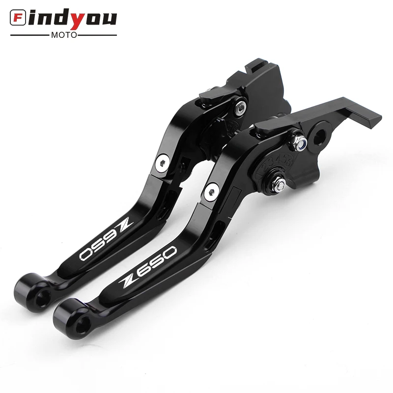 Регулируемые выдвижные мотоциклетные Рычаги сцепления с логотипом z900 z650 CNC для