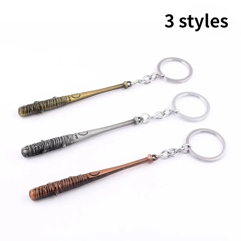 The Walking Dead Keychain Negan's Bat Stick LUCILLE Keyring Men Car Women Bag Pendant Action Figure Cosplay Toys