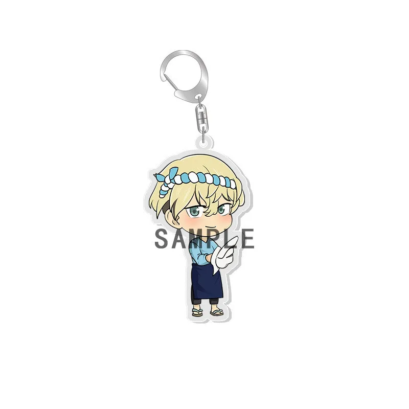 

Anime Tokyo Revengers Acrylic Keychain Cartoon Figure Manjiro Ken Takemichi Hinata Atsushi Chibi Double-sided Pendant Key Ring