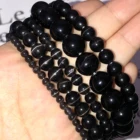 4681012 мм AAA черный кошачий глаз натуральный камень опал Стекло Свободные Spacer Бусины из лунного камня для самостоятельного изготовления ювелирных изделий Шарм Браслеты