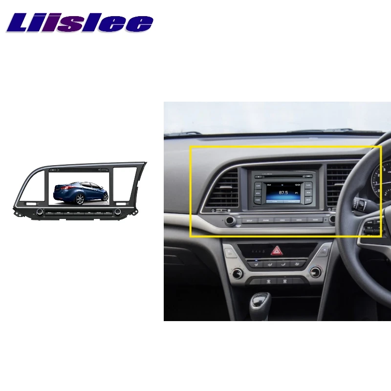 Для HYUNDAI Elantra Avante RHD 2016 ~ 2017 LiisLee Мультимедиа ТВ DVD GPS аудио Hi Fi Радио Стерео