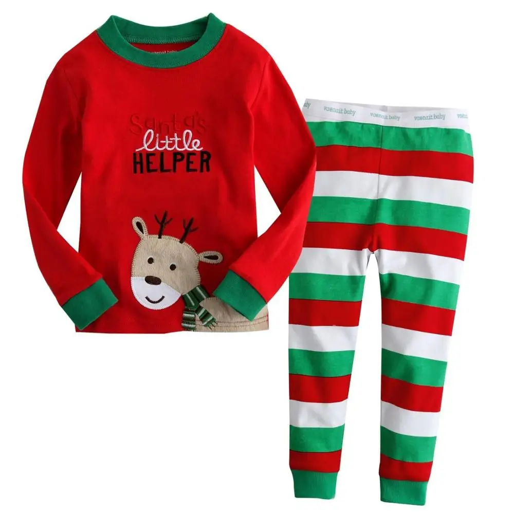 Новинка детские рождественские пижамы для мальчиков девочек с динозавром