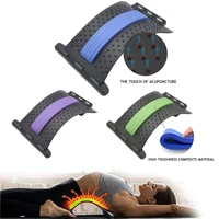 back massage stretcher massage cushion abs lumbar spine stretcher tools adjustable pain relief fitness lumder support device