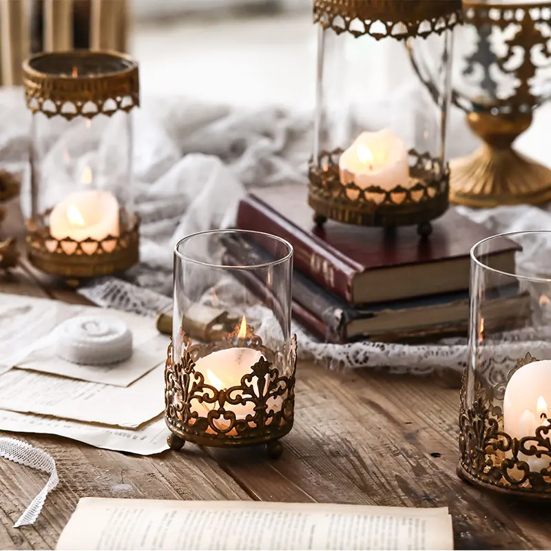 

Vintage Candlestick Stick Holders Form Wedding Decorations Candle Holders Decor for Table European Decor Candle Holders BG50CH