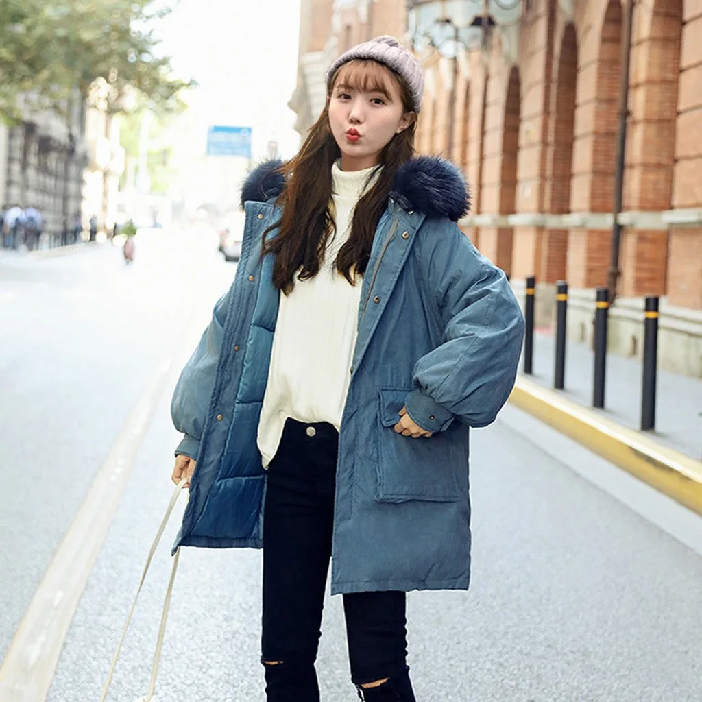 JAYCOSIN 2019 New Fashion Slim Women Winter Jacket Cotton Padded Warm Thicken Ladies Coat Long Coats Parka Womens Jackets 822W | Женская