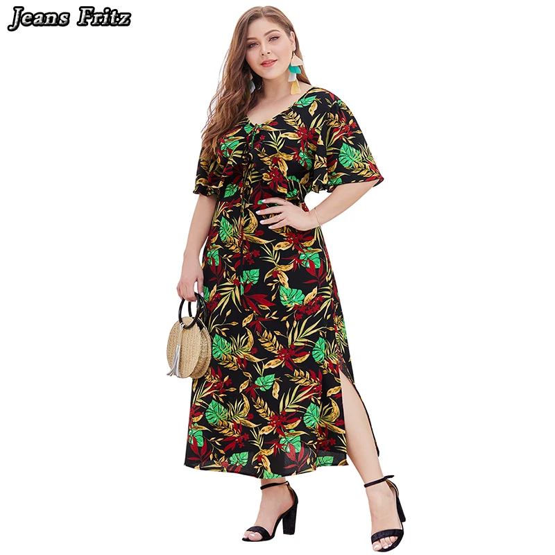 2019 новые boho женские платья осенние модные повседневные большых размеров длинные