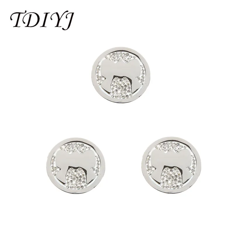 TDIYJ модный сплав Хрустальный бант My Coin диск для рамки держатель монет ожерелье