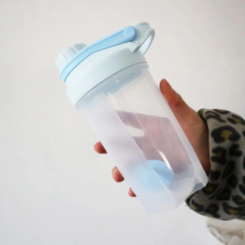 Shaker 500 мл 750 мл спортивный шейкер, бутылка для протеина BPA свободная стальная бутылка для воды с мячом тренажерный зал фитнес Сывороточный Протеин шейкер миксер Питьевая чашка кружка - Цвет: Shaker