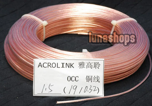 LN002498 1 м Наружный диаметр: 5 мм 19Pins * 0 32 Acrolink OCC сигнальный провод кабель для DIY Hifi