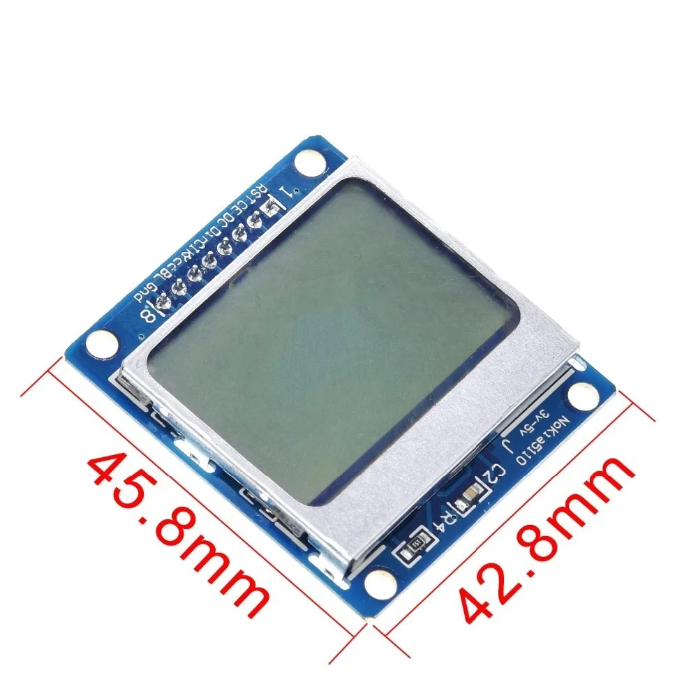 1 шт. ShengYang высокое качество 84*48 84x48 ЖК-модуль белая подсветка адаптер PCB для Nokia 5110 для Arduino Лидер продаж по всему миру