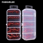 Рыболовные снасти для ловли карпа, 50 шт.кор., 246810 #, высокоуглеродистые, из нержавеющей стали, крючки колючие