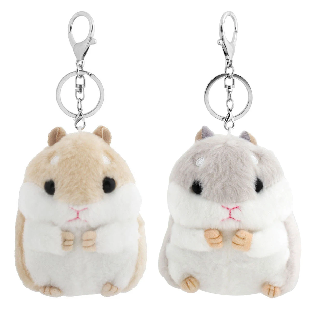 Милый мягкий плюшевый мультяшный животный белый хаки маленький хомяк кукла