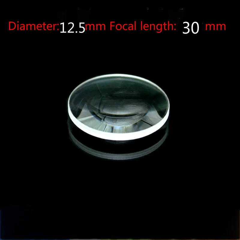 

K9 Biconvex Lens, Diameter 12.5mm Focal Length, 30mm, Antireflective Film AR @ 532nm & 1064nm Precision Optical Element