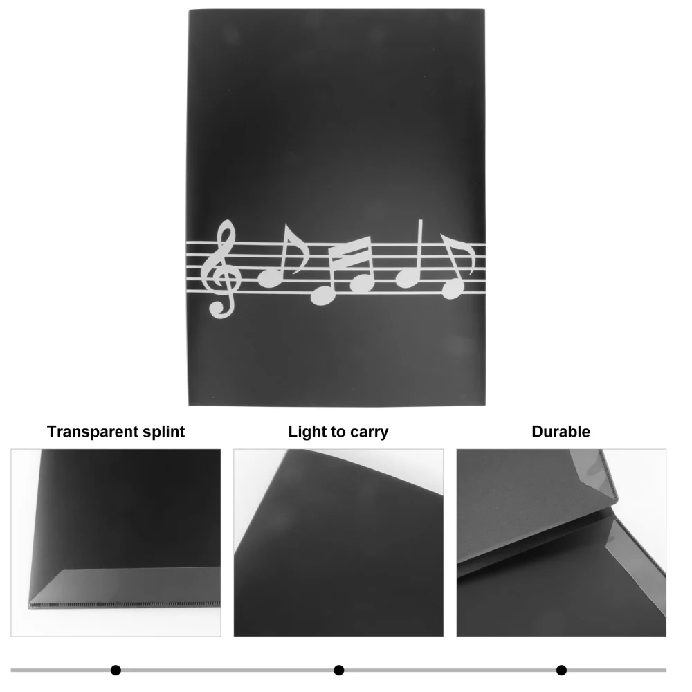 

A4 Expansible Folder Blank Sheet Organizer Portable Score Case