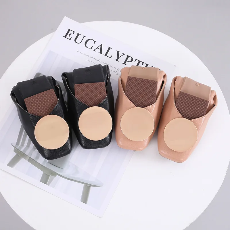 Женские мокасины с квадратным носком мягкие кожаные туфли на плоской подошве