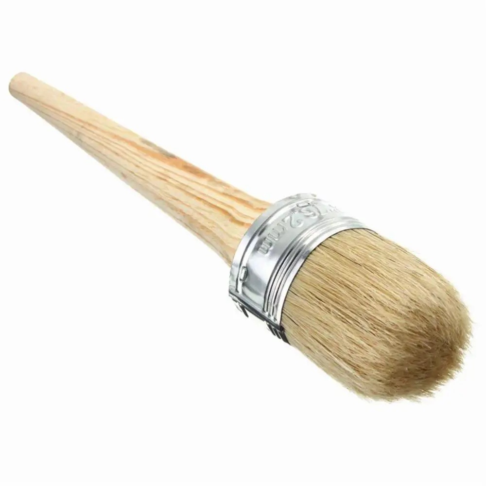 

Paint Wax Brush for Painting or Waxing Furniture, Stencils Folkart Home Decor Wood Large Brushes with Natural Bristles