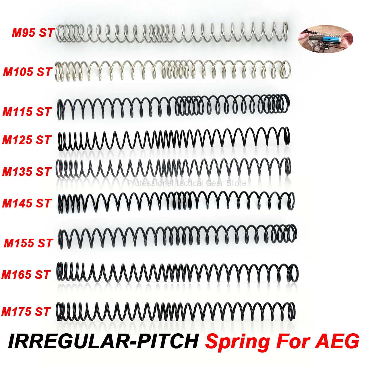 

Element Airsoft Tactical Irregular Spring 20mm Hunting Spring Softair For Marui G&P M95ST M115ST M125ST M135 M145 M155 M165 M175
