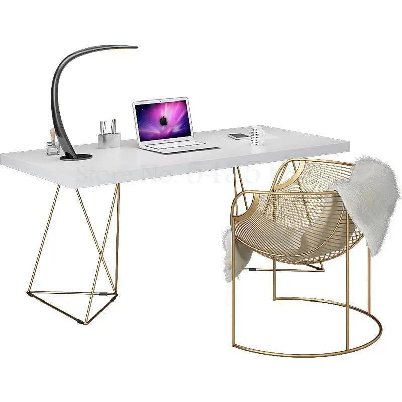 Стол компьютерный из массива дерева в скандинавском стиле стол для дома и