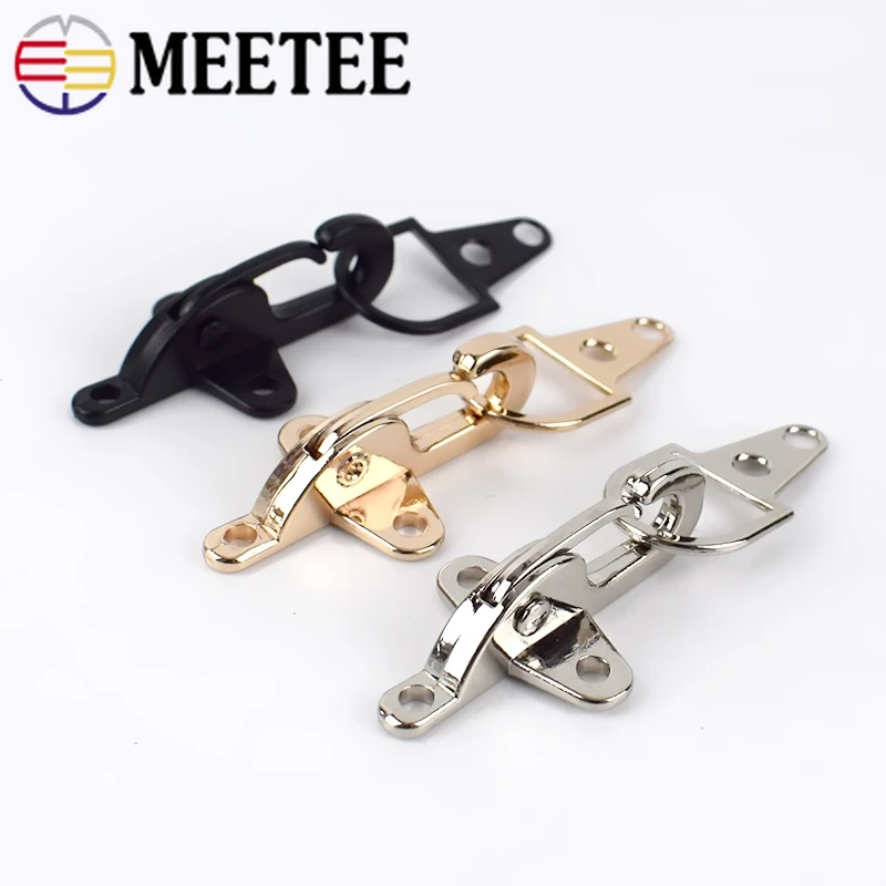 

Meetee 4/10pcs 4/5cm Metal Buckle Lobster Clasp Clip Snap Bag Belt Decor Garment Button DIY Coat Down Jacket Sewing Accessory
