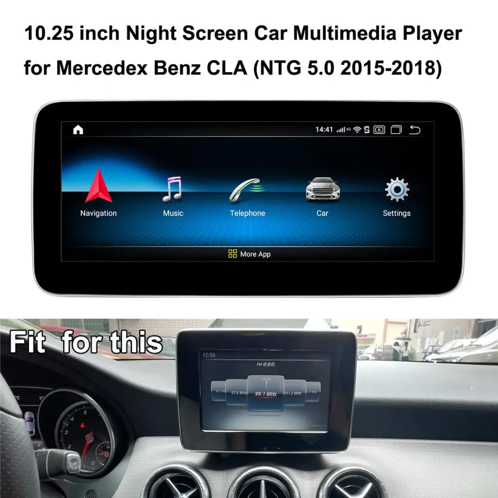 Обновленный оригинальный автомобильный экран специально для Mercedes Benz CLA 260 200 NTG 4 5/5