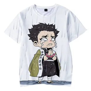 

Persaonlity Summer Anime Demon Slayer T Shirt Children Kids Cartoon Blade of Ghost Graphic T-shirt Demon Slayer Streetwear Tops