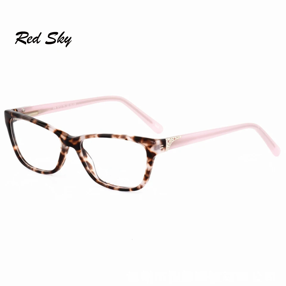 

Vintage Prescription Myopia Glasses Frames Women Anti Blue Ray Computer Eyewear Diamond Spring Hinge Optical Acetate Spectacles