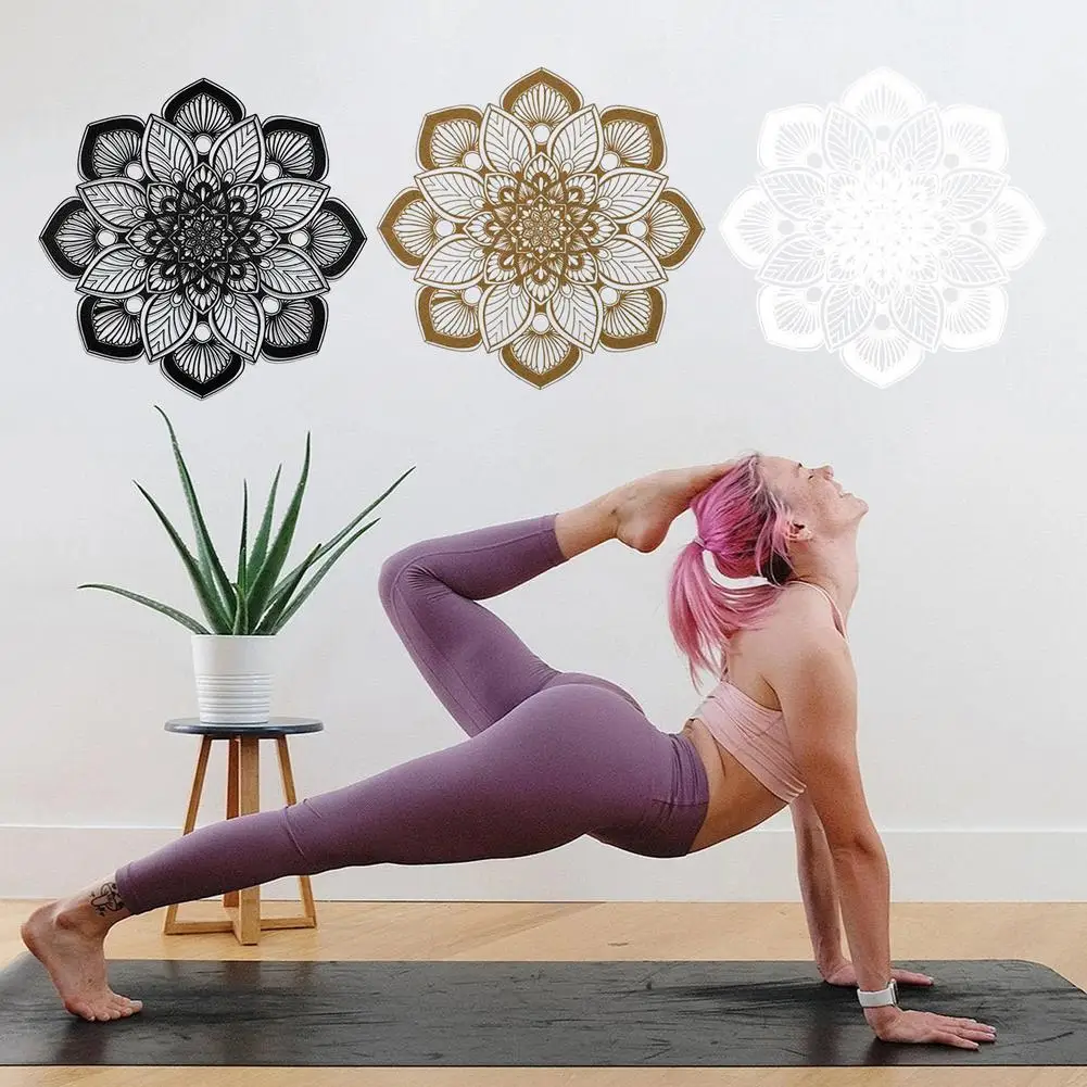 

Yoga Room Meditation Wall Art Living Room Sofa Background Decor Large Flower Mandala Bedroom Living Room Decor Security