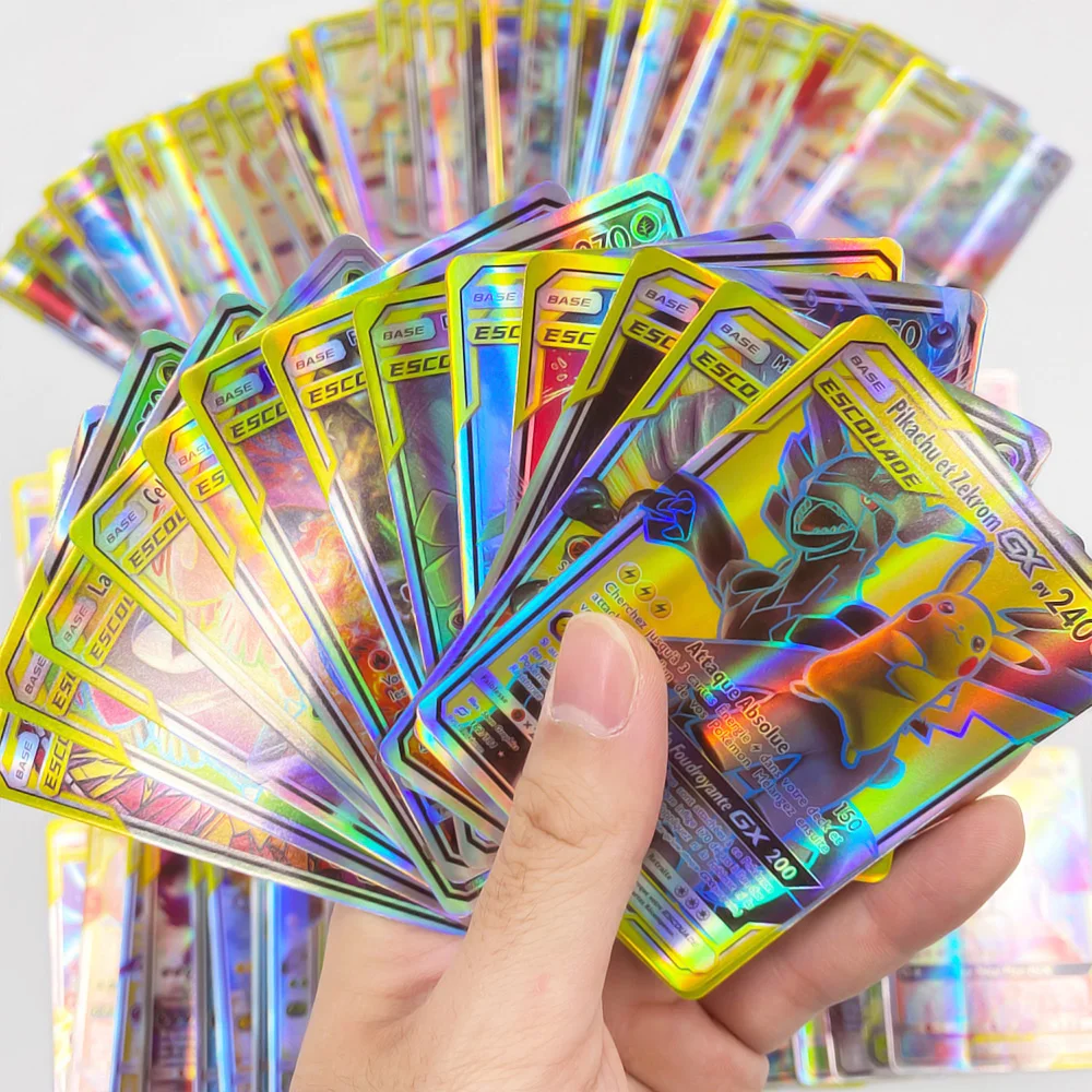 Французские и английские карточки игры GX Pokemon Battle Carte Trading Vmax TAG командные карты