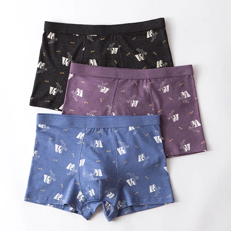 

Men's Stretch Cotton Boxer Shorts Men's Underwear Breathable Underwear Men's Personality Boxer Fashion Underwear Sexy Panties
